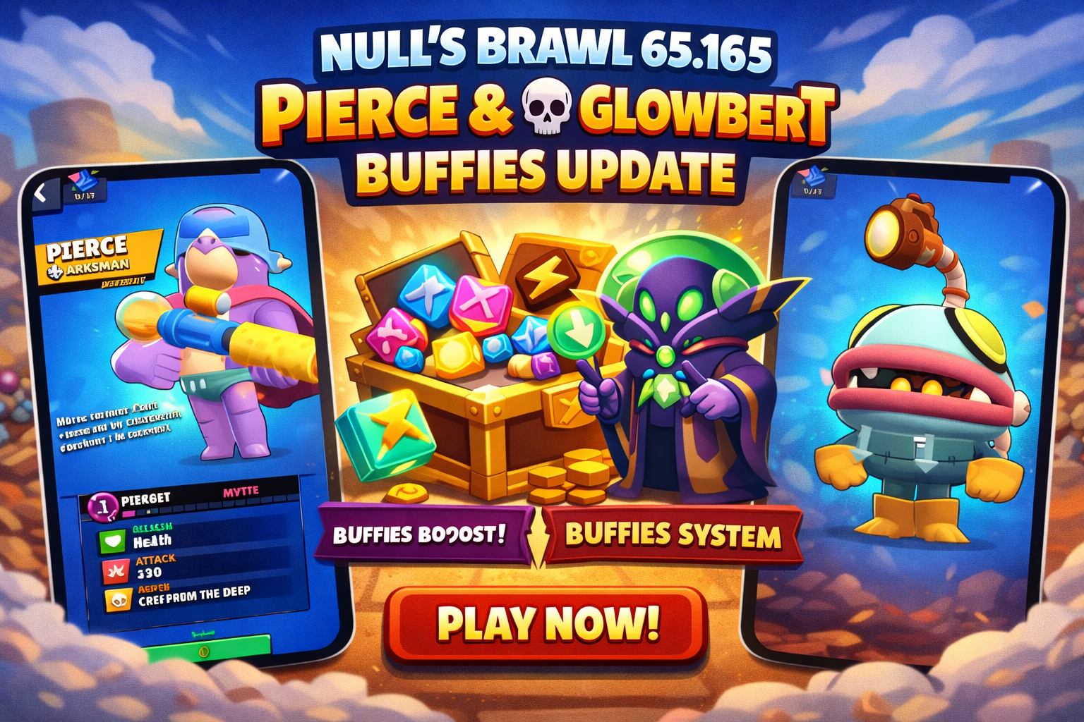 Null’s Brawl 65.165 Pierce & Glowbert – Buffies Update
